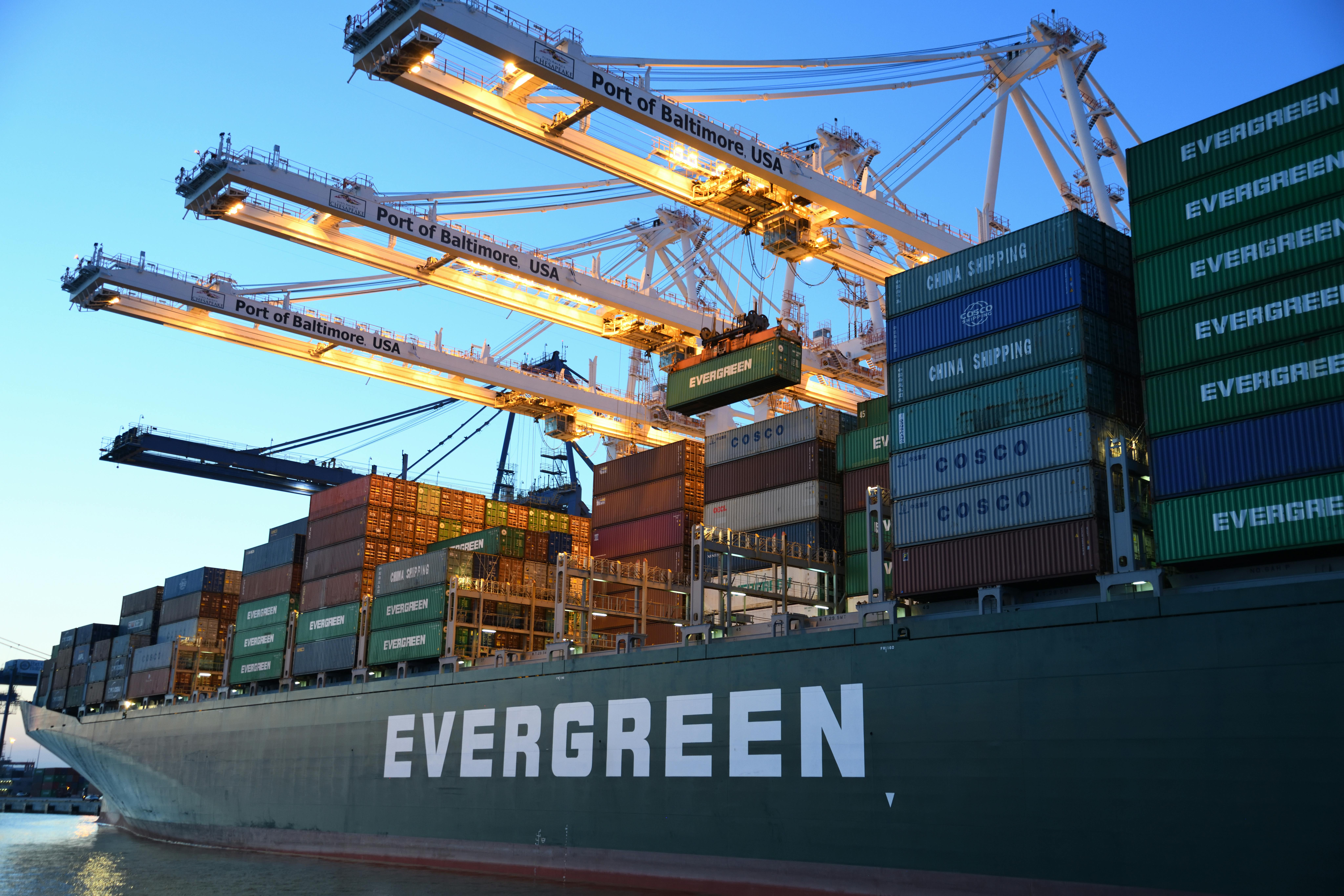 Port operations cranes